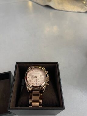 Michael Kors MK5613 Blair women’s watch multi-function dial & rose gold finish.